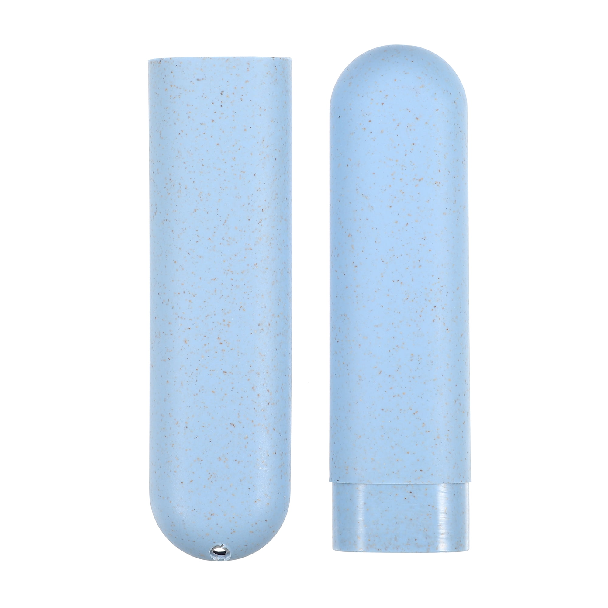 Unique Bargains 4Pcs Toothbrush Holders Case for Travel Blue Pink 8.07"x1.22"x0.83"