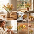 thumbnail image 5 of Autumn Yellow Artificial Floral Branches, Lifelike Plastic Fall Foliage Twigs, Seasonal Fake Flower Picks For Vase Arrangement Indoor Home Party Decor.13.7 In, 5 of 8