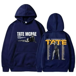 Tate McRae T8 World Tour Hoodies Think Later Logo Merch Pullovers