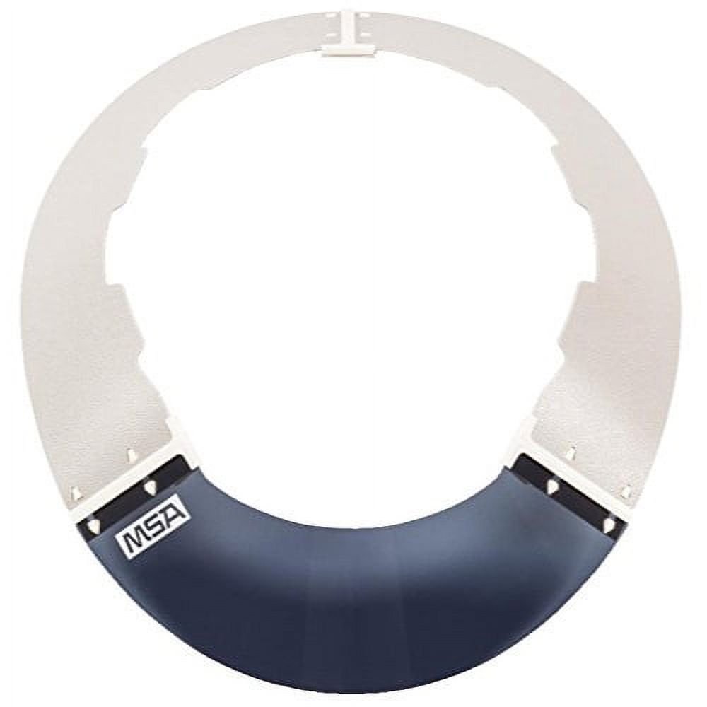 Msa Safety Visor,Polycarbonate,Gray/White 697290