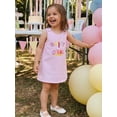 thumbnail image 4 of BemeyourBBs Toddler Girls Birthday Overalls Tank Dress 1st 2nd 3rd 4th Years Old Birthday Outfits Letter Cake Embroidered Sleeveless Casual Dress Baby Princess Party Dress Spring Fall Summer Clothes, 4 of 9