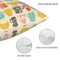 thumbnail image 3 of Pofeuu Vintage Cup Print Double-sided plush pillowcase Square Throw Pillow Covers Pillows Cover for Living Room Bedroom Sofa Couch Cushion Cover（No pillow core）-18"x18", 3 of 7