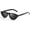 A01-black/Grey, variant on Oval Cat Eye Sunglasses for Women Trendy Retro Cateye Frame with UV Protection for Traveling or Driving