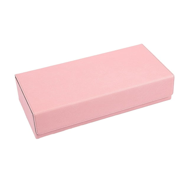 Estuche para guardar de cartas, con capacidad para más de 600 cartas, resistente a arañazos, estuche para de cartas de béisbol, cartas Rosa