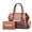 Brown yellow upgrade free handbag., variant on New high-end shoulder bag women's large-capacity mother and child bag fashion handbag texture bright leather stone pattern messenger women's bag