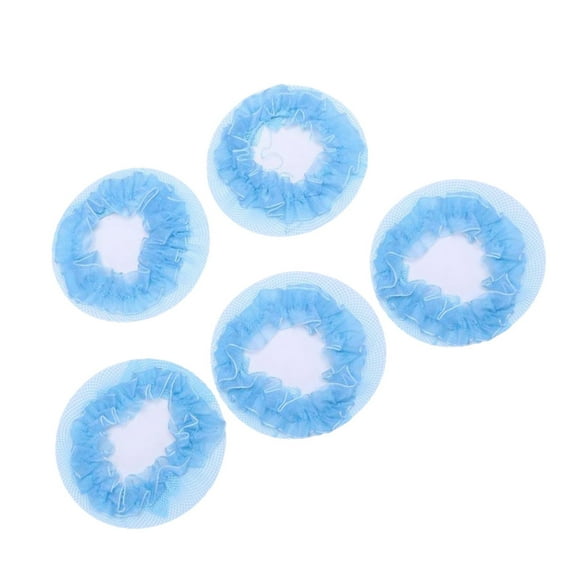 BESTYASH Invisible Hairnets for Buns Blue Mesh 5Pcs