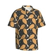 thumbnail image 2 of Daiia Chicken Legs Hawaiian Shirt for Men Gentle Cotton Regular Short Sleeve Casual-Small, 2 of 9