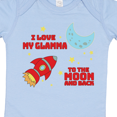 thumbnail image 4 of Inktastic I Love My Glamma to the Moon and Back Boys or Girls Baby Bodysuit, 4 of 5