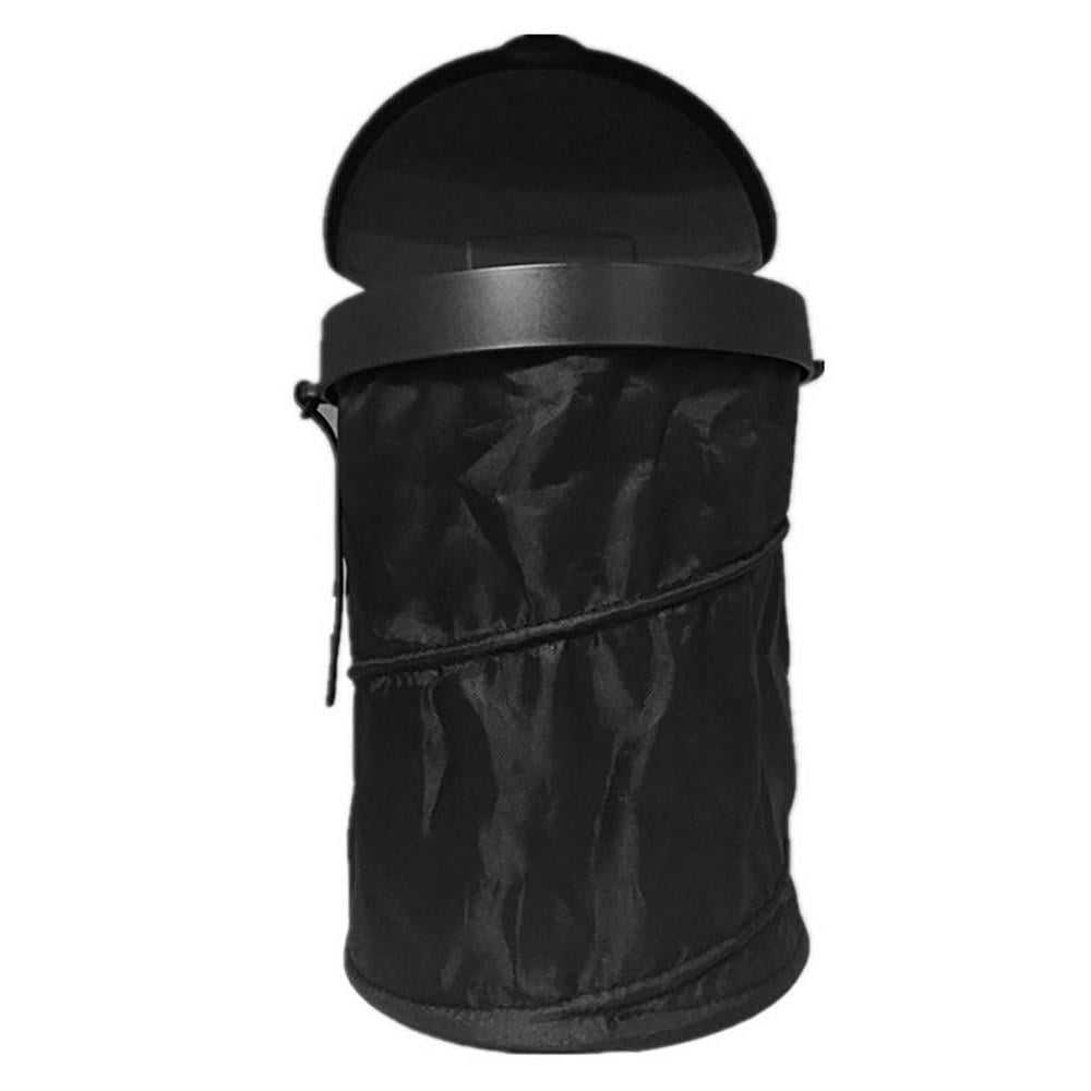 Car Trash Can with Lid LeakProof Collapsible Auto Trash Bin