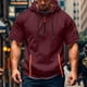 thumbnail image 1 of pstuiky Camisas de manga corta para hombre, Camisa de verano de manga corta con capucha y cremallera con múltiples bolsillos para hombre camisas casuales para hombre m, 1 of 5