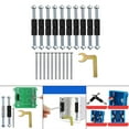 thumbnail image 4 of Yinanstore 21 Pcs Kit de Tige de Support de Vis de Cassette en Fer de Haute Qualité, Clé, Réglable, Fixateur Résistant à la Rouille pour Boîtier de Jonction d'Interrupteur Mural - Type Isolé 86, 4 of 8