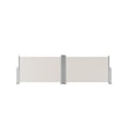 thumbnail image 1 of Auvent Rétractable Double Face – Séparateur d'Intimité Extérieur – Patio, Terrasse et Balcon – Polyester 280 g Résistant à la Pluie et aux UV – Installation Facile – Beige, 71x236 Pouces, 1 of 7