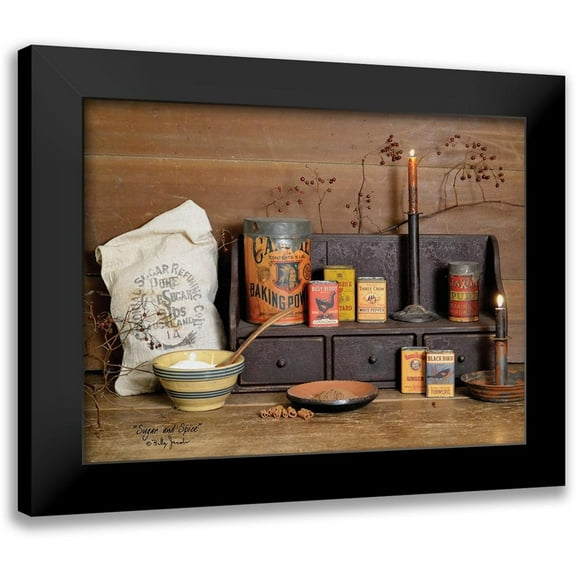 Jacobs, Billy 14x12 Black Modern Framed Museum Art Print Titled - Sugar and Spice