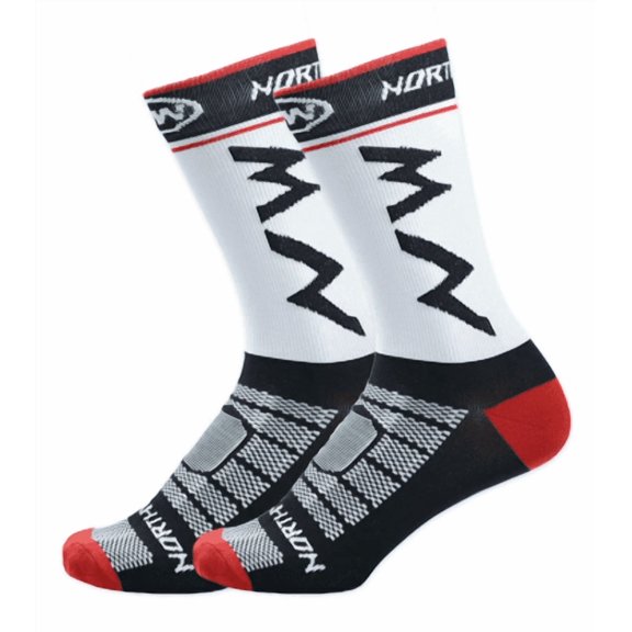 Breathable Mesh Athletic Crew Socks for Men, Non-Slip Grip Sports Socks for Running & Training