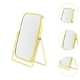 thumbnail image 6 of TOOYFUL Makeup Mirror Desk Vanity Mirror 2x Magnification Double-sided Makeup Mirror Desktop Stand Mirror for Hotel Dorm Bedroom Home Gold, 6 of 10
