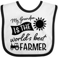 thumbnail image 3 of Inktastic My Grandpa is the World's Best Farmer Tractor Design Boys or Girls Baby Bib, 3 of 4