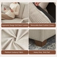 thumbnail image 4 of Pingliang Home Corduroy Sectional Sofa with 3 Ottomans, Modern Modular Sofa Couch with Storage Coffee Table Ottoman,4 Seat U-Shaped Couch Sofa for Living Room, Apartment, APT,Office,Studio,Beige, 4 of 9