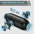 thumbnail image 4 of Monster Bluetooth Speaker, Portable Bluetooth Speaker, 40W True Wireless Speaker,360° Stereo Sound Effect,IPX7 Waterproof Speaker, Outdoor Speaker, 4 of 6