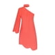 thumbnail image 5 of Vestido HUOGUO con hombros descubiertos y cordones, sexy, irregular, color liso, 5 of 5