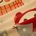 thumbnail image 4 of Erosebridal Cartoon Winter Snowman Shower Curtain 72Wx84L,Happy Xmas Bathroom Shower Curtain,Khaki, 4 of 6