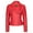 Red, variant on Womens Lambskin Leather Jacket Bomber Motorcycle Biker Real Leather Jacket Red Size 3XL