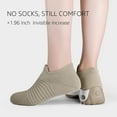 thumbnail image 2 of Yazi Slip On Breathe Mesh Walking Shoes Women Fashion Sneakers Comfort Wedge Platform Loafers, 2 of 12