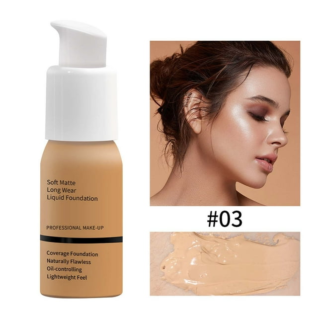 Oil Control Foundation Foundation 30ml Concealer Long Lasting Non Smearing Liquid Foundation