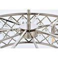 thumbnail image 5 of 1214 Madison Collection Pendant Lamp D:25in H:10.5in Lt:6 Polished Nickel Finish Royal Cut Crystal (Clear), 5 of 7