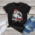 thumbnail image 2 of FLC 100% algodón Mamasaurus T rex dinosaurio divertido mamá saurio madre familia regalo mujer camiseta estampada Top unisex mujer linda camiseta, 2 of 5