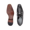 thumbnail image 5 of Belvedere Men's Shoes Lago Genuine Alligator Plain Toe Tassel Black 14010, 5 of 5