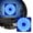 Blue, variant on 120mm PC Case Fans,Ultra Mute CPU Cool Fan with Colorful LED Light, Fan Speeds 1500, Strong Wind Force, Support for Chassis Fan or CPU Heat Sink(Multicolor)