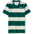 thumbnail image 1 of Aeropostale - Camiseta gráfica con cuello en V a rayas para hombre, verde, XXL Aeropostale  Camiseta gráfica, 1 of 1