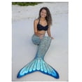 thumbnail image 2 of Cola de Sirena Infantil Sostenible para Nadar con Monoaleta - Verde, 2 of 5