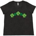 thumbnail image 3 of Inktastic Shamrock Four Leaf Clover St Patricks Women's Plus Size T-Shirt, 3 of 5
