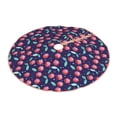 thumbnail image 2 of Balery Cool Mirror Cherries Printed Christmas Tree Skirt , Merry Christmas Party Christmas Tree Decoration,Adjustable Tree Skirt-30", 2 of 8