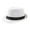 White, variant on Short Brim Fedora Classic Summer Beach Sun Hat Panama Cap for Men Women