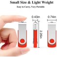 thumbnail image 3 of Clé USB 16 Go 3 Pack Clé Mémoire USB 16 Go Stockage de Données USB 2.0 Clés 16G Design Pivotant (3 Pcs, Rouge/bleu/vert), 3 of 7