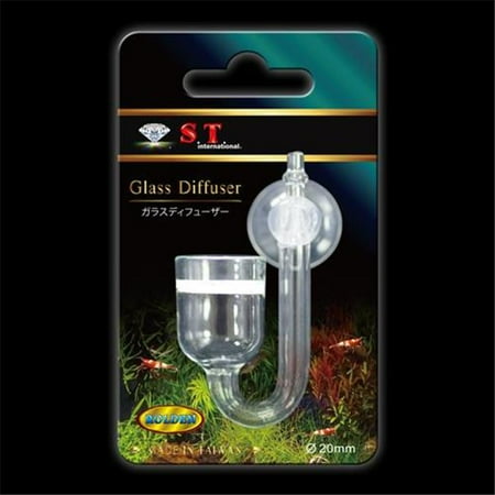 - S.T. International Aquarium CO2 Glass Diffuser, 20 mm.