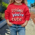 thumbnail image 2 of Valentines Day Outfit Boy Crew Neck Sweatshirt Love Heart Print Long Sleeve Pullover Boys Sweatshirts for Toddler 6-7 Years, 2 of 4