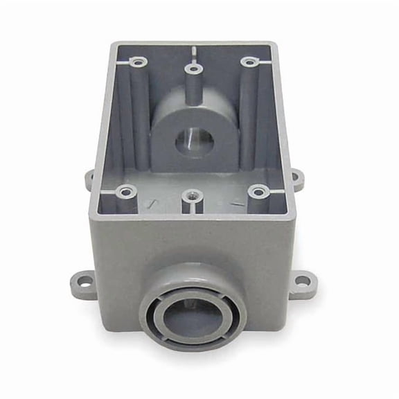 Cantex Weatherproof Box,2Inlets,PVC 5133464