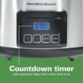 thumbnail image 4 of Hamilton Beach 6 Qt Programmable Slow Cooker with Temperature Probe, Stoneware Crock with Removable Pot, Stainless Steel, 4 of 7