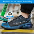 thumbnail image 6 of Safety Shoes Men's Waterproof Work Shoes Cushioning Work Trainers Lightweight Steel Toe Shoes 6.5-10.5, 6 of 8