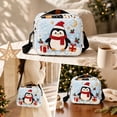 thumbnail image 2 of Christmas Quilted Crossbody Purse, Cute Embroidered Winter Character Shoulder Handbag with Adjustable Strap & Secure Zipper, Festive Casual Daily‑use Sling Bag Holiday Gift for Women and Girls, 2 of 7
