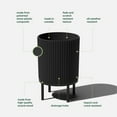 thumbnail image 3 of Veradek Demi Series Raised 16" Plastic-Stone Planter - (Black/Black, 1 Pack), 3 of 12