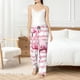 thumbnail image 4 of Balery Flamingo Pantalones de pijama para mujer, pijamas ultraligeros, pantalones de estar por casa-Medium, 4 of 6