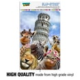 thumbnail image 3 of Leaning Tower Pisa Italy Selfie Giraffe Zebra Lion Rhino Home Business Office Sign, 3 of 7