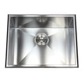 thumbnail image 4 of Contempo Living F2318T 23 in. Drop in Single Bowl Zero Radius Kitchen Utility Laundry Sink - Stainless Steel, 4 of 5