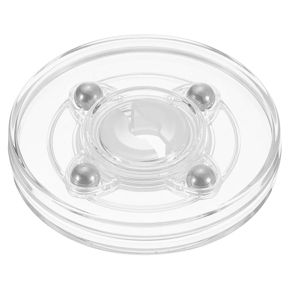 Uxcell Acrylic Lazy Susan Turntable, 2.5 Inch Clear Turntable Organizer Ball Bearing 360 Degree Rotating Tray for Spice Rack Table Cake Kitchen Pantry Decorating Bathrooms