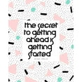 thumbnail image 2 of ArtsyQuotes 26x32 Black Ornate Wood Framed with Double Matting Museum Art Print Titled - Mark Twain Quote: Getting Started, 2 of 4
