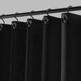 thumbnail image 1 of Cortina de baño Acento Dots 183x183 cm con ojales negros, dobladillo magnetico y tacto suave, Negro, 1 of 7